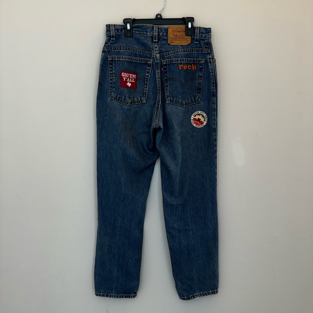 Custom Levi’s 550s Patch Jeans - Picture 5 of 7